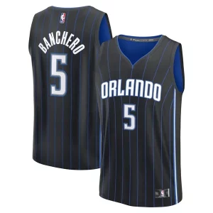 Paolo Banchero Orlando Magic Fast Break Replica Player Jersey Icon Edition Black Haut de gamme