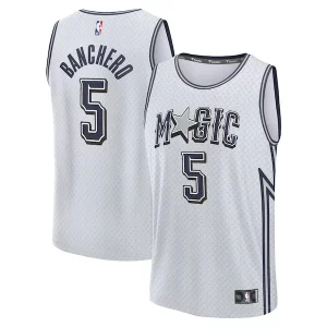 Paolo Banchero Orlando Magic Youth 2024/25 Fast Break Player Jersey City Edition Silver Bold