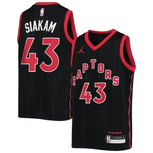 Pascal Siakam Toronto Raptors Jordan Brand Youth Haut de gamme 2020/21 Swingman Jersey Statement Edition Black