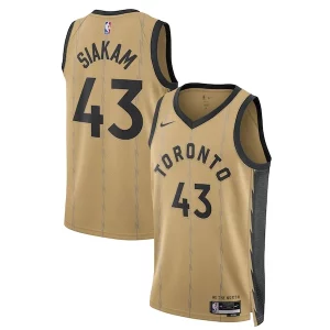 Pascal Siakam Toronto Raptors Moderne Nike Unisex 2023/24 Swingman Jersey Gold City Edition