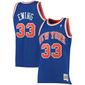 Patrick Ewing New York Personalisable Knicks 1991/92 Big & Tall Hardwood Classics Swingman Jersey Blue