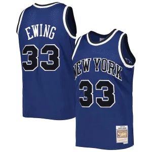 Patrick Ewing New York Knicks 1997/98 Hardwood Classics Off Court Exceptionnel Swingman Jersey Blue