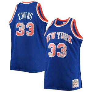 Patrick Ewing New York Knicks Big & Tall 1991/92 NBA Captivant 75th Anniversary Diamond Swingman Jersey Blue