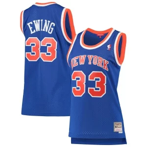 Patrick Ewing New York Captivant Knicks Women's 1991/92 Hardwood Classics Swingman Jersey Blue