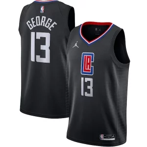 Paul George LA Vibrant Clippers Jordan Brand 2020/21 Swingman Jersey Statement Edition Black