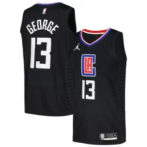 Paul George LA Clippers Jordan Brand Nike Swingman Player Jersey Statement Edition Magnifique Black