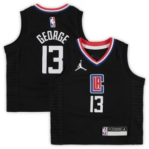 Paul George LA Clippers Jordan Brand Toddler 2020/21 Unique Jersey Black Statement Edition