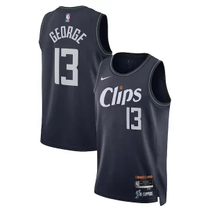Paul George LA Clippers Nike Stylish Unisex 2023/24 Swingman Jersey Navy City Edition