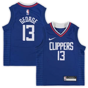 Paul George LA Clippers Preschool Collectible Nike 2020/21 Fast Break Replica Jersey Royal Icon Edition