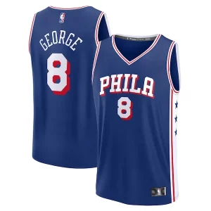 Paul George Philadelphia 76ers Youth Fast Prime Break Replica Player Jersey Icon Edition Royal