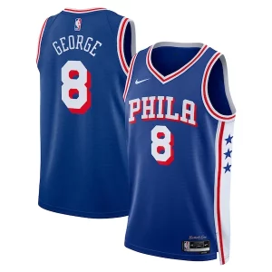 Paul George Premium Philadelphia 76ers Nike Unisex 2024 Offseason Addition Nike Swingman Jersey Royal