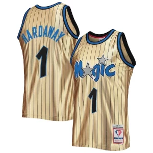 Penny Hardaway Orlando Magic Commémoratif 75th Anniversary 1993/94 Hardwood Classics Swingman Jersey Gold