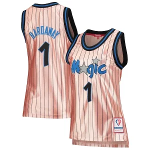 Penny Hardaway Orlando Magic Personalisable Women's 75th Anniversary Rose Gold 1993 Swingman Jersey Pink