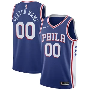Philadelphia 76ers Nike 2020/21 Swingman Custom Jersey Prime Icon Edition Royal