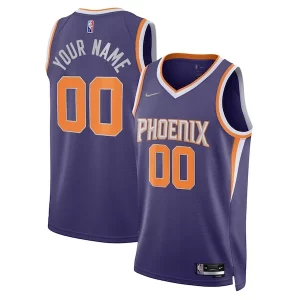 Phoenix Suns Nike 2021/22 Unique Diamond Swingman Custom Jersey Icon Edition Purple