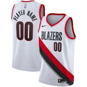 Portland Trail Blazers Nike Captivant 2020/21 Swingman Custom Jersey Association Edition White