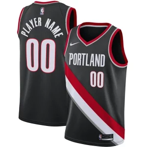 Portland Trail Blazers Nike 2020/21 Swingman Custom Jersey Icon Stylish Edition Black