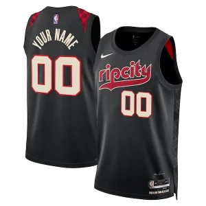 Portland Trail Blazers Nike Unisex 2023/24 Custom Swingman Jersey Dashing Black City Edition