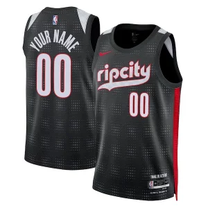Portland Trail Blazers Nike Unisex 2024/25 Custom Swingman Jersey City Superbe Edition Black