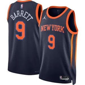RJ Barrett New York Knicks Jordan Brand Unisex Swingman Jersey Magnifique Statement Edition Navy