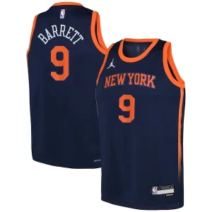 RJ Barrett New Collectible York Knicks Jordan Brand Youth Swingman Jersey Statement Navy