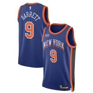 RJ Barrett New York Knicks Nike Unisex 2023/24 Swingman Jersey Blue Confortable City Edition