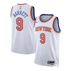 RJ Barrett New York Knicks Nike Unisex Swingman Jersey Association Splendide Edition White