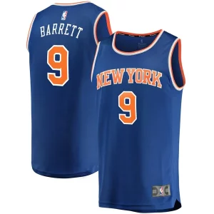 RJ Confortable Barrett New York Knicks Replica Fast Break Jersey Blue Icon Edition
