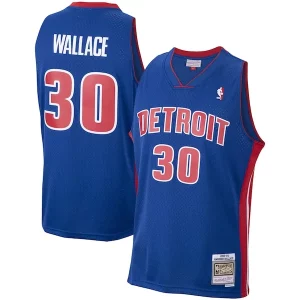 Rasheed Wallace Detroit Pistons 2003/04 Hardwood Classics Swingman Jersey Magnifique Royal
