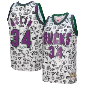 Ray Allen Milwaukee Bucks Exclusif 2000/01 Swingman Jersey White