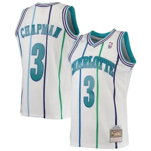 Rex Chapman Charlotte Hornets 1988/89 Hardwood Classics Swingman Uniques Jersey White