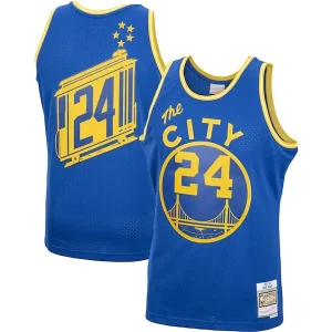 Rick Barry Golden State Commémoratif Warriors 2001/02 Hardwood Classics Swingman Jersey Royal