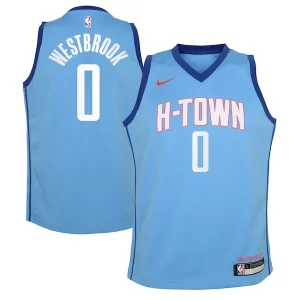 Russell Westbrook Houston Rockets Nike Youth 2020/21 Swingman Jersey Blue City Edition Bold