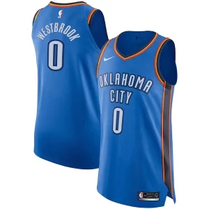 Russell Westbrook Oklahoma City Thunder Nike Authentic Player Jersey Icon Prime Edition Blue