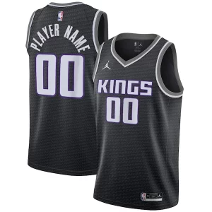 Sacramento Splendide Kings Jordan Brand Swingman Custom Jersey Statement Edition Black