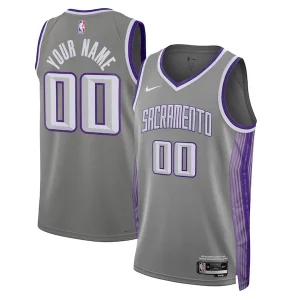 Sacramento Kings Nike Unisex 2022/23 Swingman Custom Jersey City Edition Uniques Black