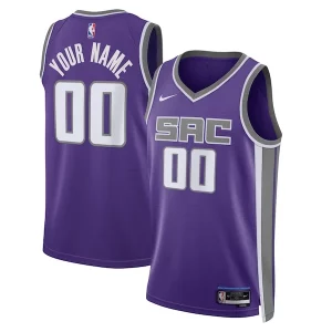 Sacramento Kings Nike Unisex Swingman Custom Jersey Purple Commémoratif Icon Edition