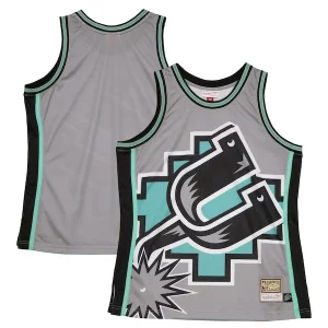 San Antonio Spurs Hardwood Classics Blown Out Fashion Jersey Authentique Gray