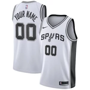 San Antonio Gracieux Spurs Nike Custom Swingman Jersey White Association Edition