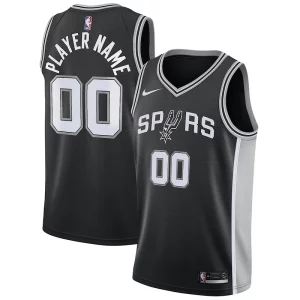 San Antonio Spurs Nike Swingman Custom Moderne Jersey Black Icon Edition