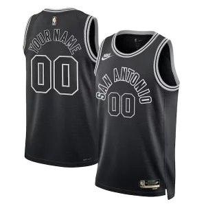 San Antonio Spurs Nike Unisex 2022/23 Custom Swingman Jersey Classic Edition Splendide Black