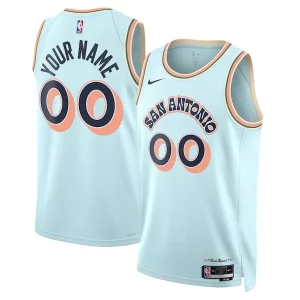 San Antonio Spurs Stylish Nike Unisex 2024/25 Custom Swingman Jersey City Edition Light Blue