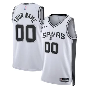 San Antonio Premium Spurs Nike Unisex Swingman Custom Jersey White Association Edition