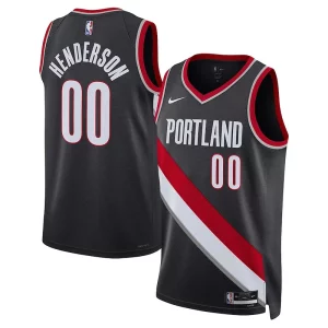 Scoot Henderson Portland Trail Blazers Nike Unisex 2023 NBA Draft Swingman Jersey Icon Edition Black Collectible