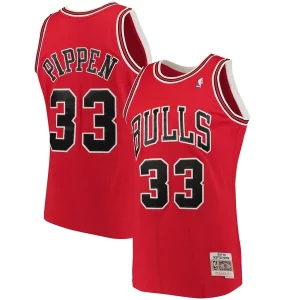 Scottie Pippen Chicago Bulls Stylish 1997/98 Big & Tall Hardwood Classics Swingman Jersey Red