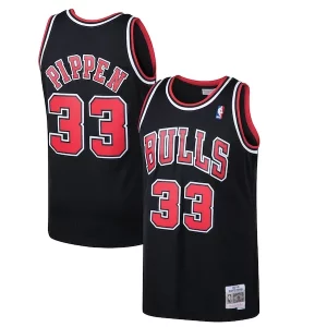 Scottie Pippen Chicago Bulls 1997/98 Hardwood Admirable Classics Swingman Jersey Black/White