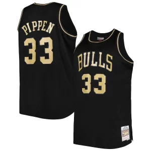 Scottie Pippen Chicago Bulls Big & Tall Hardwood Classics 1997/98 Swingman Bold Jersey Black
