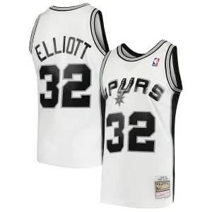 Sean Elliott San Personalisable Antonio Spurs 1998/99 Hardwood Classics Swingman Jersey White