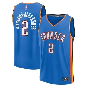 Shai Gilgeous Alexander Oklahoma City Thunder Fast Break Replica Player Prime Jersey Icon Edition Blue