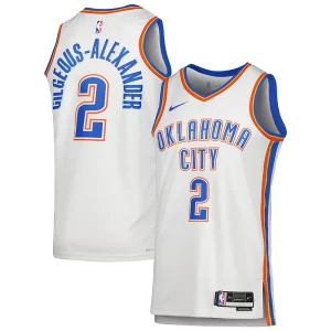 Shai Gilgeous Alexander Oklahoma City Thunder Nike Exclusif Unisex Swingman Jersey Association Edition White